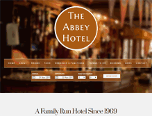 Tablet Screenshot of abbeyhotelballyvourney.com